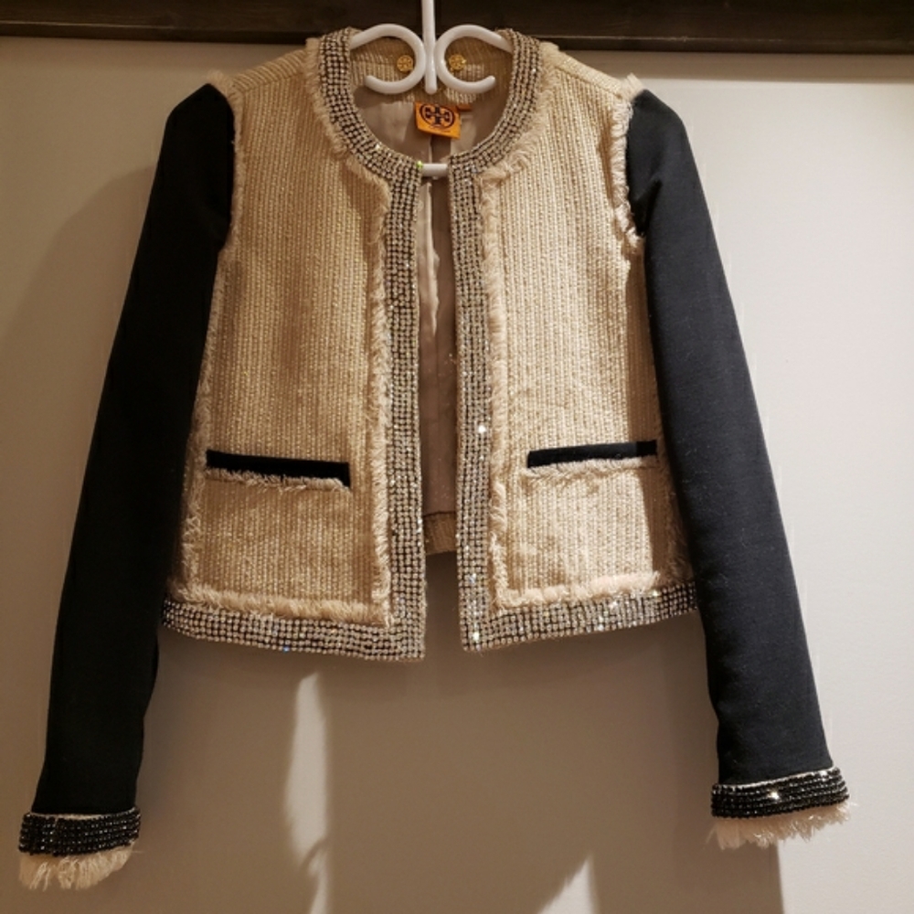 Tory burch Marisol embellished blazer 0